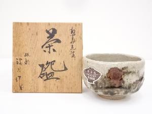 JAPANESE TEA CEREMONY TOBE WARE NESUMI-SHINO TEA BOWL / CHAWAN 
